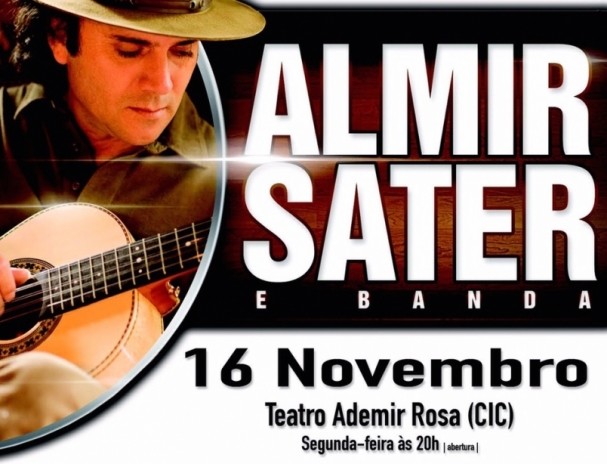 Almir Sater se apresenta em Lages na próxima sexta-feira (4)