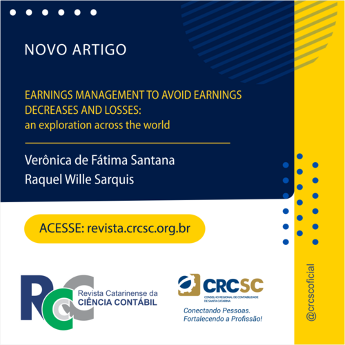 Artigo Revista RCCC: Earnings management to avoid earnings decreases and losses: an exploration across the world