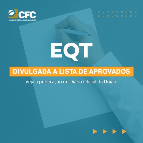 Publicadas as listas de aprovados do EQT