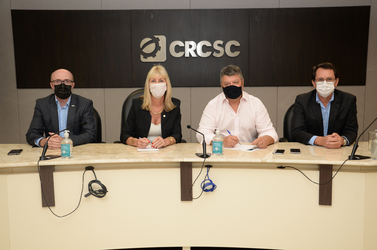CRCSC se reúne com CECOP e SESCON/GF para discutir combate à pirataria