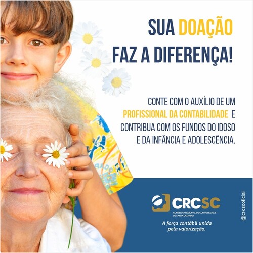 CRCSC incentiva doação aos fundos do Idoso e da Infância e Adolescência