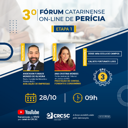 CRCSC vai realizar 3º Fórum Catarinense On-line de Perícia
