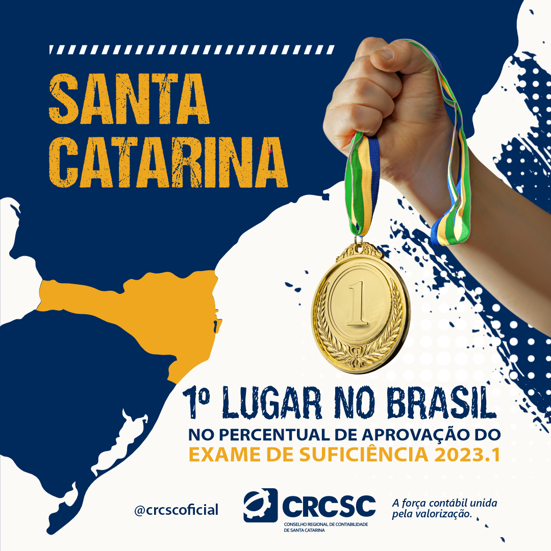 Santa Catarina é o 1º lugar do Brasil no Exame de Suficiência 2023.1