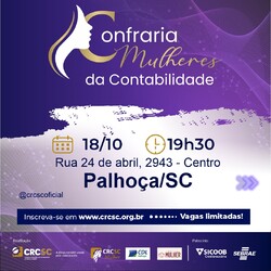 CRCSC lança Confraria Mulheres da Contabilidade em Palhoça, na Grande Florianópolis